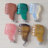 Natural Stone Mix Charms Pendants for Necklaces Jewelry Making 10pcs