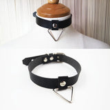 Punk Harajuku Clear Leather Triangle Choker Necklace Belt