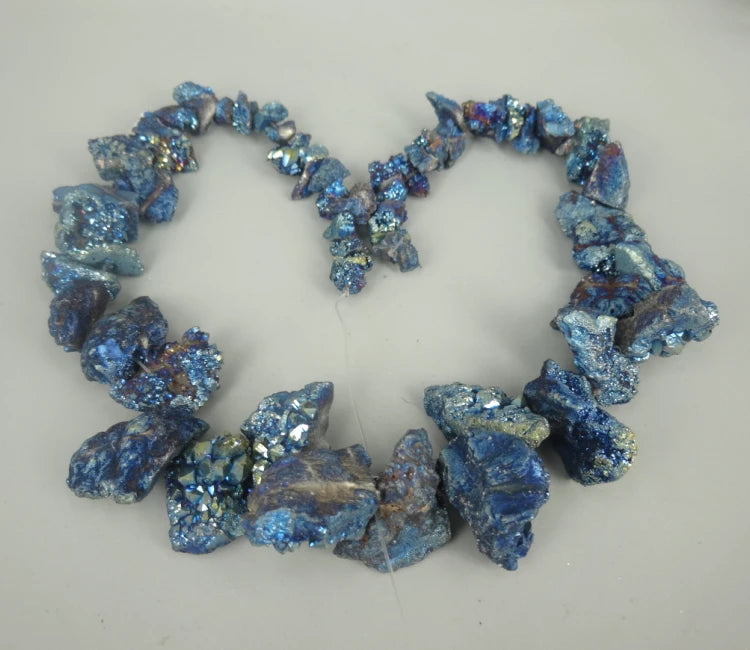 Aqua Crystal Electroplating Gems Stone Pendant
