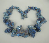Aqua Crystal Electroplating Gems Stone Pendant