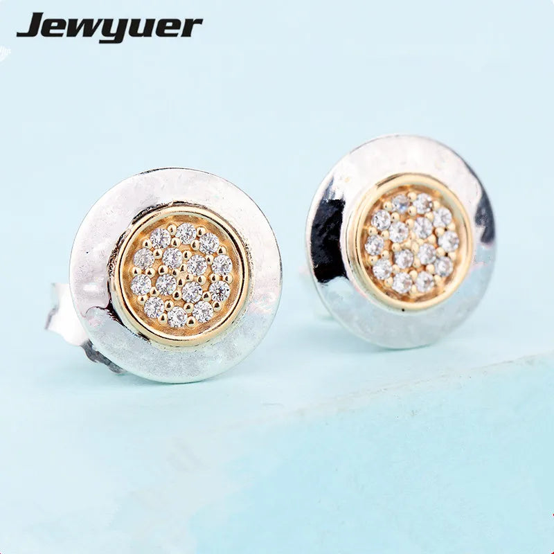 Autumn 925 Signature Stud Earring Golden Earrings for Women