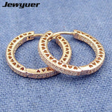 925 Silver Hearts Stud Earrings Rose Fine Jewelry