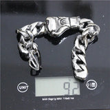 316L Stainless Steel Boxing Bracelet Men Heavy