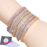 Adjustable Cuff Bangle Top CZ Zircon Bracelet