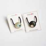 Crystal Glass Starry Sky Elastic Hair Rope Harajuku Hair Accessories