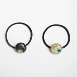 Crystal Glass Starry Sky Elastic Hair Rope Harajuku Hair Accessories