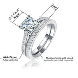 2pcs/set Women's Engagement Wedding Rings CC120