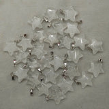 Natural Crystal Star Charm Pendants for Jewelry Making 50pcs/lot