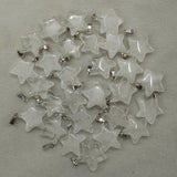 Natural Crystal Star Charm Pendants for Jewelry Making 50pcs/lot