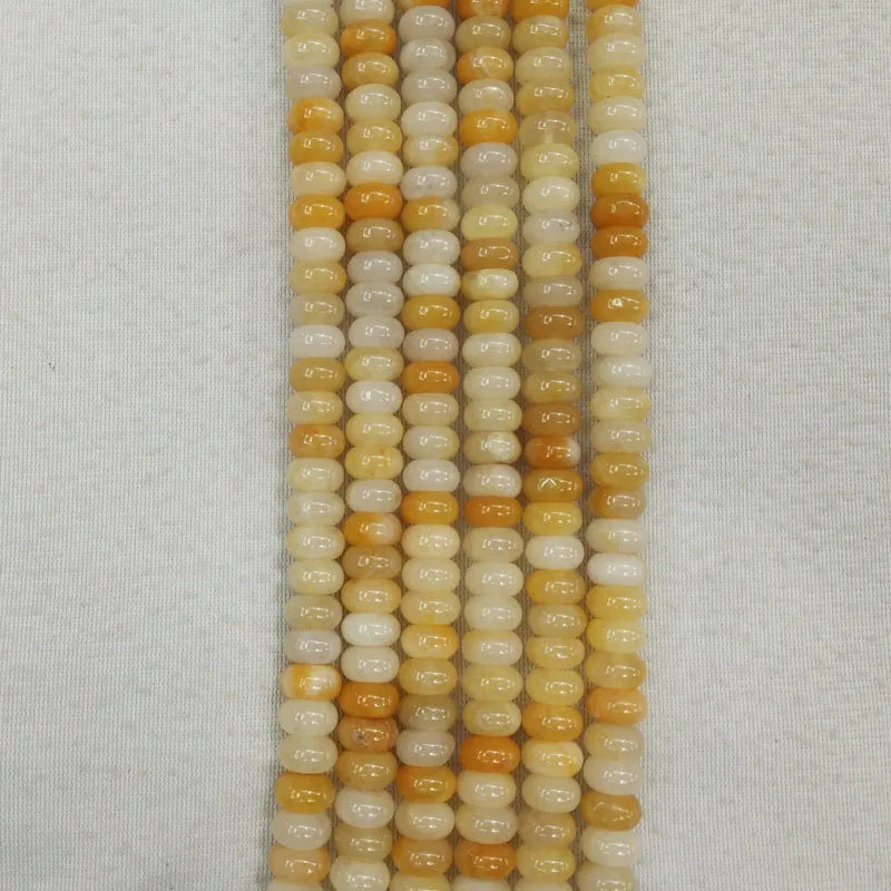 Natural Stone Round Abacus Charms Beads 6x10mm 130pcs/lot