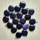 50pcs/lot Sand Stone Round Shape Charms Pendants for Jewelry Accessory