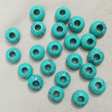 Round Shape Stone Beads with Big Hole for Bracelet Charms 50pcs/lot