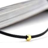 Faux Leather Chain Beads Collar Choker Necklace