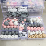 Silicone Beads Pacifier Clip Set for Eco Baby Teething