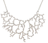 Coral Flower Necklace Hollow Branch Sautoir Clavicle Short Chain