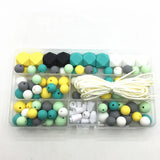 Silicone Beads DIY Baby Teething Necklace Nursing Jewelry Set