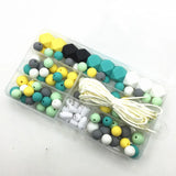 Silicone Beads DIY Baby Teething Necklace Nursing Jewelry Set
