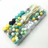 Silicone Beads DIY Baby Teething Necklace Nursing Jewelry Set
