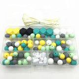 Silicone Beads DIY Baby Teething Necklace Nursing Jewelry Set