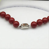 10mm Coral Beaded Necklace