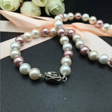 Natural Deep-Sea Mother of Shell Pearl Necklace Round