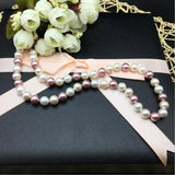 Natural Deep-Sea Mother of Shell Pearl Necklace Round