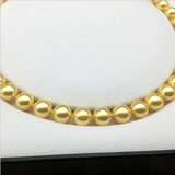 10mm Nacre Shell Pearl Necklace with Butterfly Knot