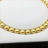 10mm Nacre Shell Pearl Necklace with Butterfly Knot