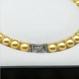 10mm Nacre Shell Pearl Necklace with Butterfly Knot