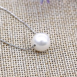 Natural Pearl Clavicle Chain Necklace Single Pearl
