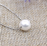 Natural Pearl Clavicle Chain Necklace Single Pearl