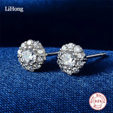 925 Sterling Silver Love Stud Earrings for Women