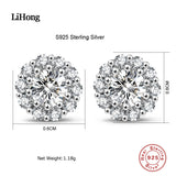 925 Sterling Silver Love Stud Earrings for Women