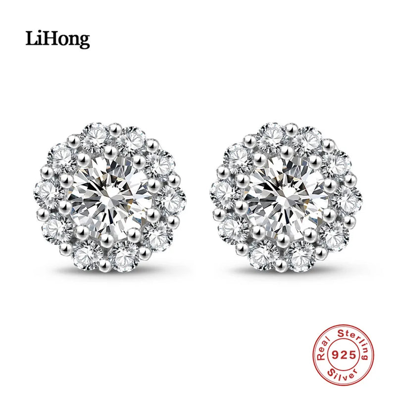 925 Sterling Silver Love Stud Earrings for Women