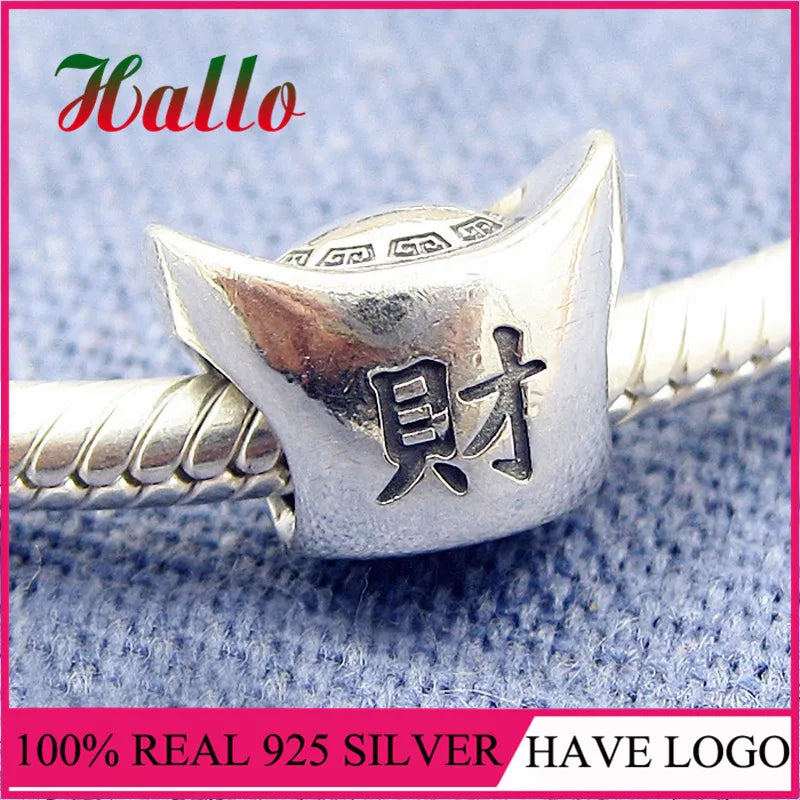 Charm Good Fortune DIY Beads 925 Sterling Silver Crystal Bracelets