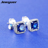 Christmas Timeless Elegance Stud Earrings 925 Sterling Silver Fine Jewelry
