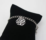 3 Rose Flower Anklets Bracelet Stainless Steel Foot Jewelry for Women