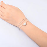 Heart Scrubs Bead 915 Silver Bracelet Handcrafted