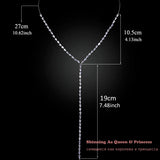 CZ Long Necklace Crystal Statement Necklaces & Pendants
