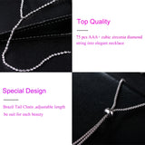 CZ Long Necklace Crystal Statement Necklaces & Pendants