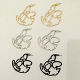 Childlike Alloy Mick Statement Hoop Earrings For Women Cartoon Earrings Girls Bi
