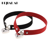 Punk Bondage Heart Lock Collar Necklace KJL082