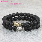 Men Stone Bracelet Buddha Beads Bangle Charm Yoga Jewelry