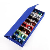 8 Slot Glasses Storage Case Display Stand Eyewear Protector Box