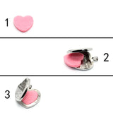 Hollow Heart Perfume Diffuser Locket Necklace Pendant