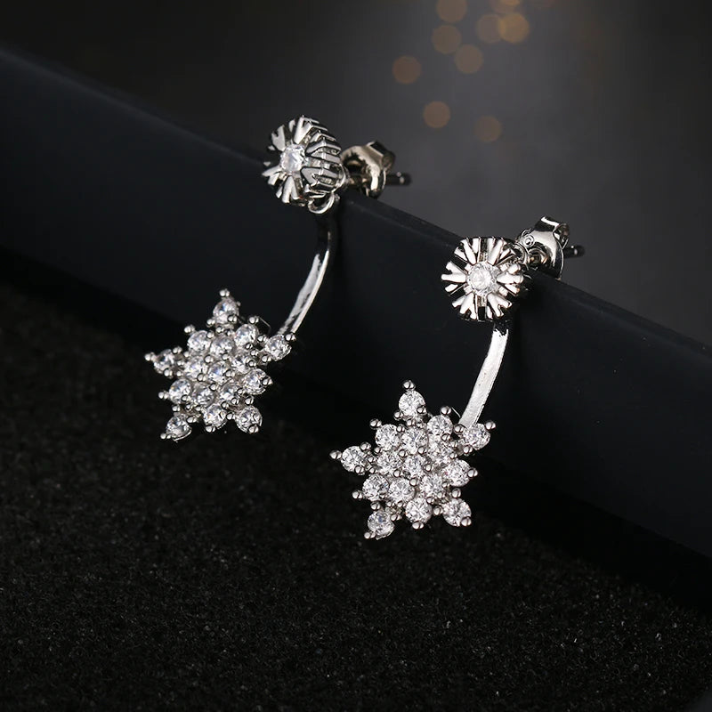 Simulation Pearl Eye Earrings Zircon Jewelry