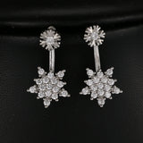 Simulation Pearl Eye Earrings Zircon Jewelry