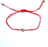 Red Braid Evil Eye Opal Hamsa Hand 925 Sterling Silver Wedding Bracelet