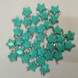 50pcs Hot Stone 5-Pointed Star Pendants Charms for Jewelry Making