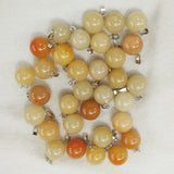 50pcs/lot Natural Stone Ball Pendants for Jewelry Accessories